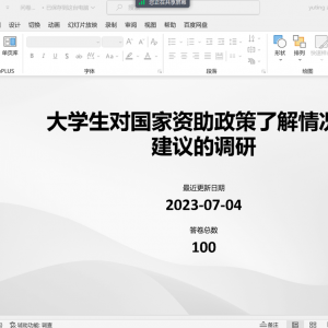 资助政策入民心，问卷分析显真况